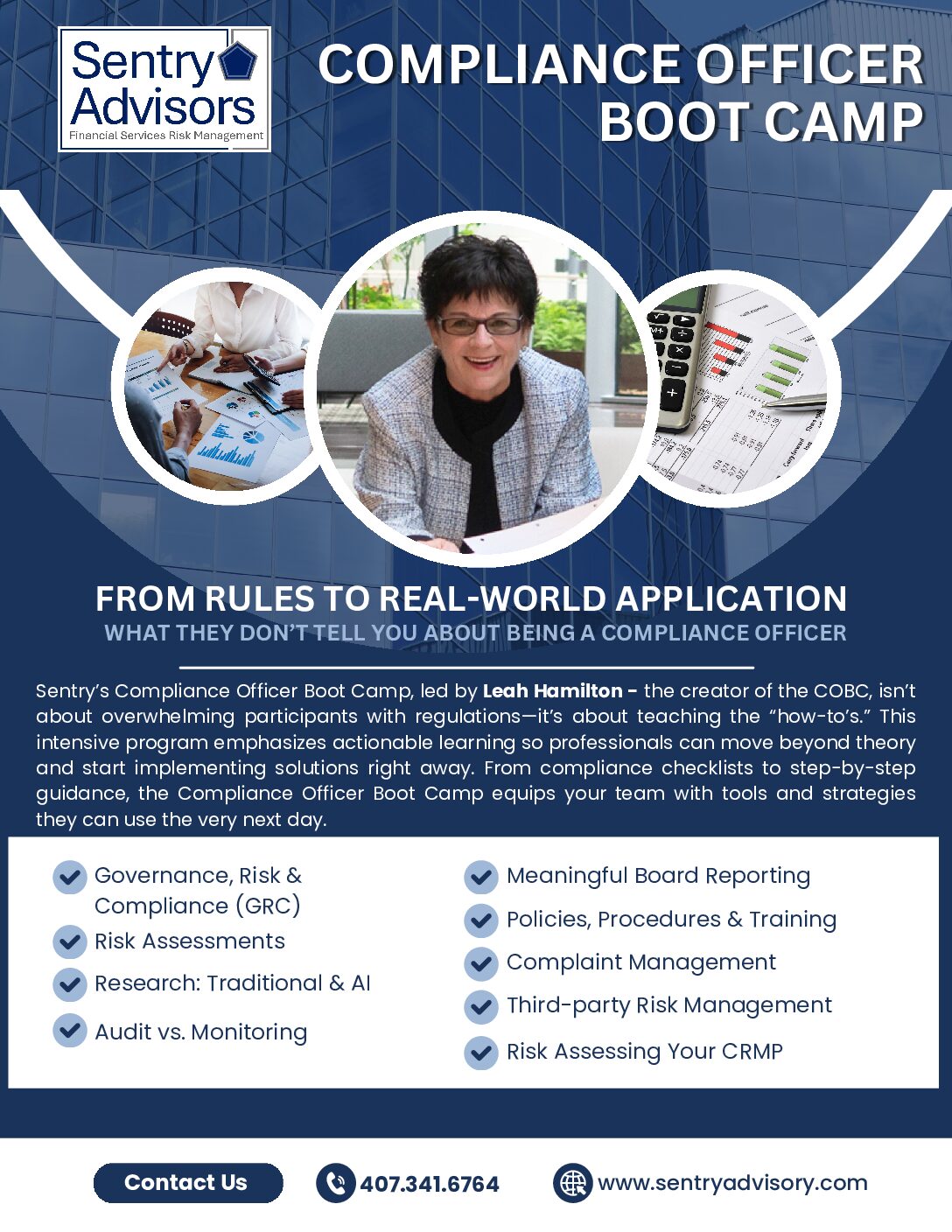 Compliance Officer Boot Camp Flyer